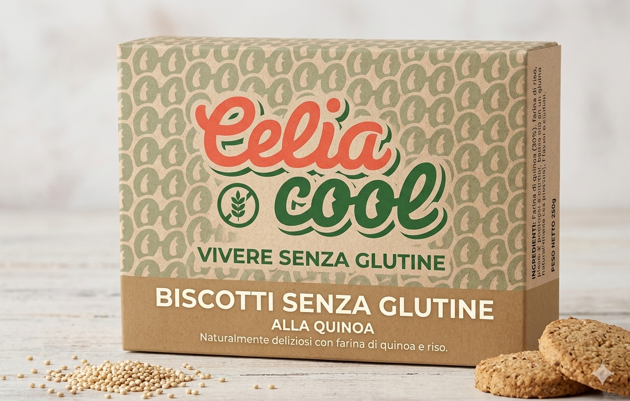 Packaging biscotti Celia Cool con pattern occhi